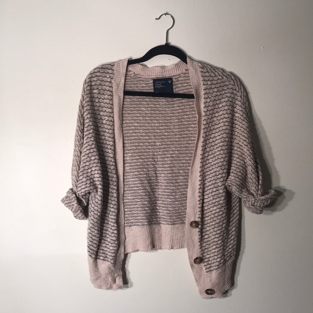 striped cardigan